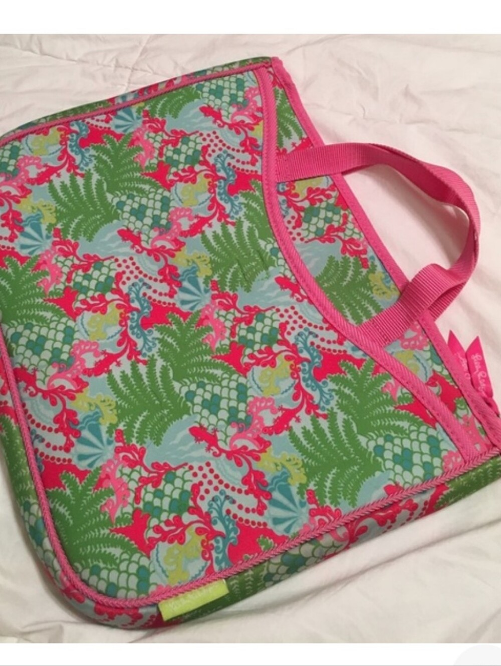 Lilly Pulitzer Laptop Tote Bag 15"W x 12" H